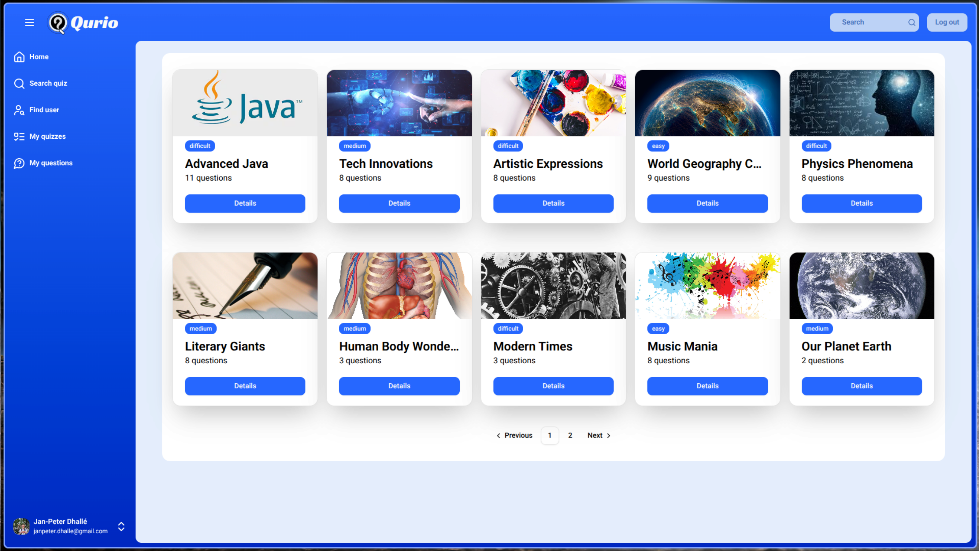 Thumbnail for Qurio quizplatform